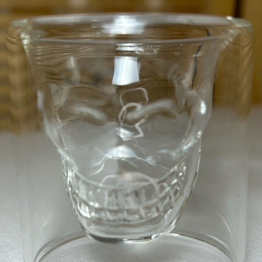 Clear Skull Shot Glass - New